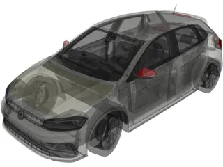 Volkswagen Polo (2018) 3D Model preview