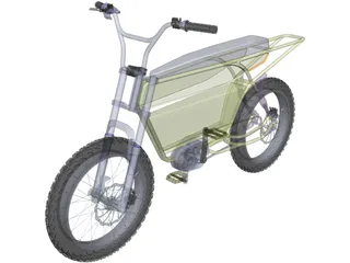 Electric Bicycle 3D Model preview