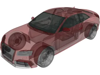 Audi RS5 (2011) 3D Model preview