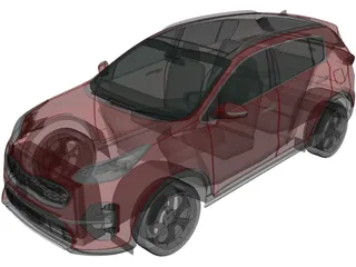 Kia Sportage GT-Line (2018) 3D Model preview