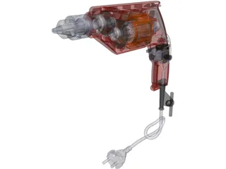Hand Drill 3D Model preview