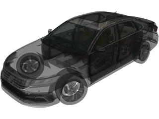 Volkswagen Passat PHEV CN-Spec (2019) 3D Model preview