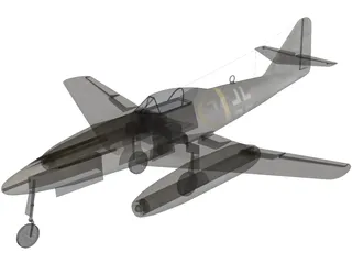 Messerschmitt ME-262 3D Model preview