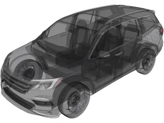 Honda Pilot (2016) 3D Model preview