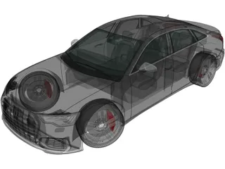 Audi S6 Sedan (2019) 3D Model preview