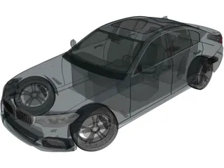 BMW M5 Sedan Performance (2017) 3D Model preview
