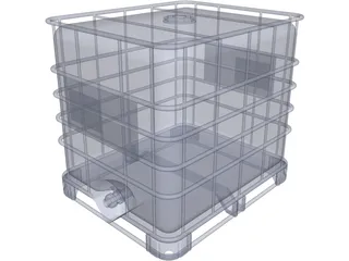 Water Tank 3D Model preview