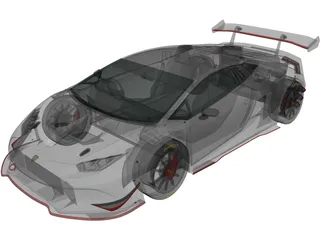 Lamborghini Huracan LP620-2 Super Trofeo (2014) 3D Model preview