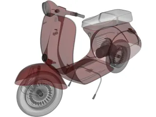 Piaggio Vespa (1962) 3D Model preview