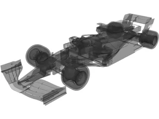 F1 Car (2019) 3D Model preview