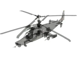 Kamov Ka-50 Hokum 2 3D Model preview