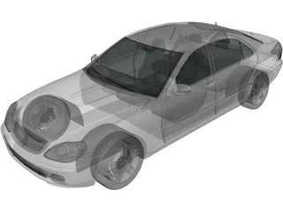 Mercedes-Benz S500 (2004) 3D Model preview