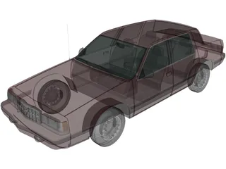 Dodge Dynasty (1992) 3D Model preview