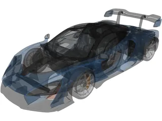 Mclaren Senna (2018) 3D Model preview