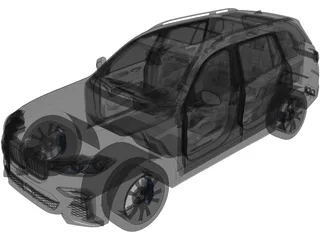BMW X7 (2019) 3D Model preview