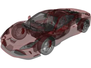 Ferrari F8 Tributo 3D Model preview