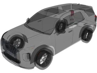 Hyundai Palisade (2020) 3D Model preview