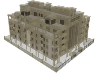 Hotel 3D Model preview