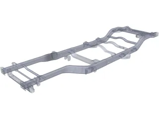 Jeep JK Frame 3D Model preview