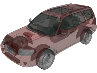 Subaru Forester (2005) 3D Model preview