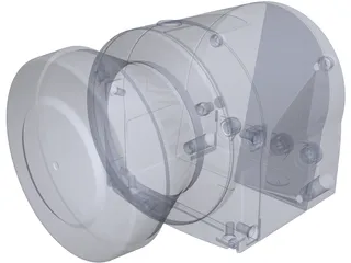 SICK LMS153 Lidar 3D Model preview