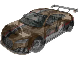 Audi TT RS Clubsport Race Turbo (2021) 3D Model preview