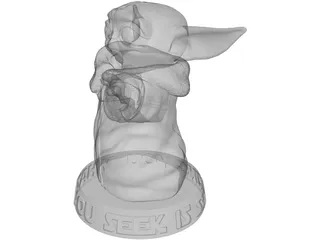 Baby Yoda 3D Model preview