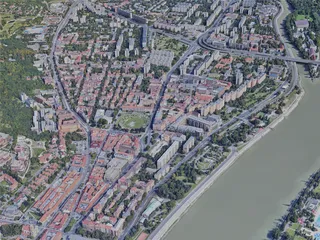 Budapest City North, Hungary (2019) 3D Model preview