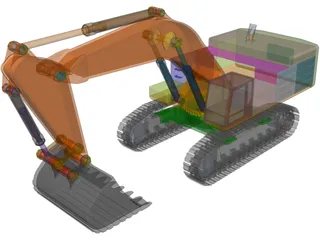 Caterpillar 390F 3D Model preview