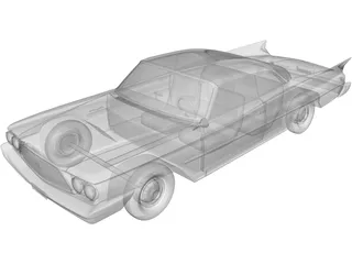 Chrysler Saratoga Hardtop Coupe (1960) 3D Model preview