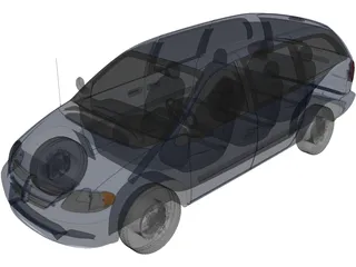 Dodge Grand Caravan (2004) 3D Model preview