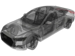 Audi A7 (2019) 3D Model preview