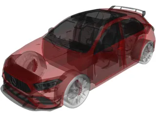 Mercedes-Benz A35 AMG Hatchback (2020) 3D Model preview
