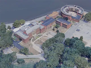 New York City, Governors Island, USA (2019) 3D Model preview