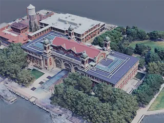 New York City, Ellis Island, USA (2019) 3D Model preview
