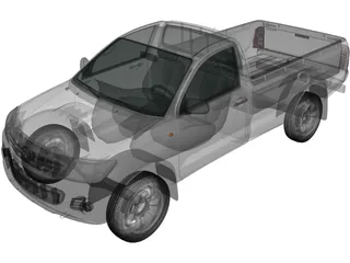 Toyota Hilux (1999) 3D Model preview