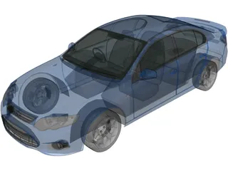 Ford Falcon XR6 (2011) 3D Model preview