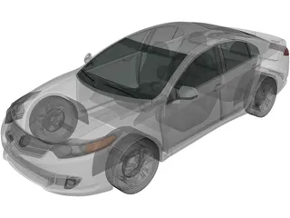Honda Accord Sedan (2009) 3D Model preview
