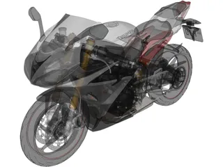 Triumph Daytona 675R (2015) 3D Model preview