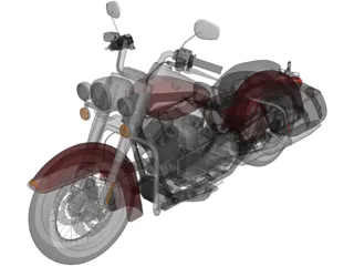 Harley Davidson Road King Classic (2011) 3D Model preview