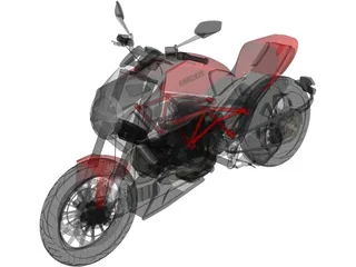 Ducati Diavel (2011) 3D Model preview