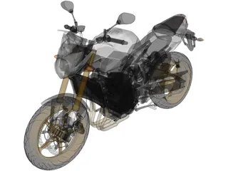 Yamaha FZ8 (2011) 3D Model preview