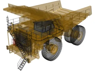 Komatsu 830E-AC 3D Model preview