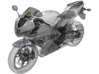 Honda CBR600RR (2009) 3D Model preview