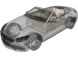 Mercedes-Maybach S600 Convertible 3D Model preview