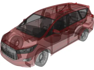 Toyota Innova (2017) 3D Model preview