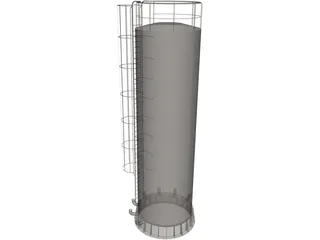 Storage Tank 3D Model preview
