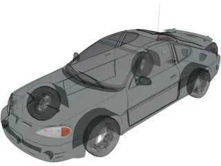 Pontiac Grand Am GT (1999) 3D Model preview