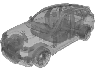 BMW X3 Competition (2020) 3D Model preview