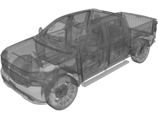 Chevrolet Silverado (2020) 3D Model preview